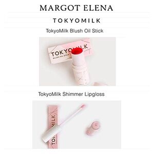 💄LOT of 2 Discontinued TOKYOMILK Items - LipGloss & Blush Stick - NEVER USED!